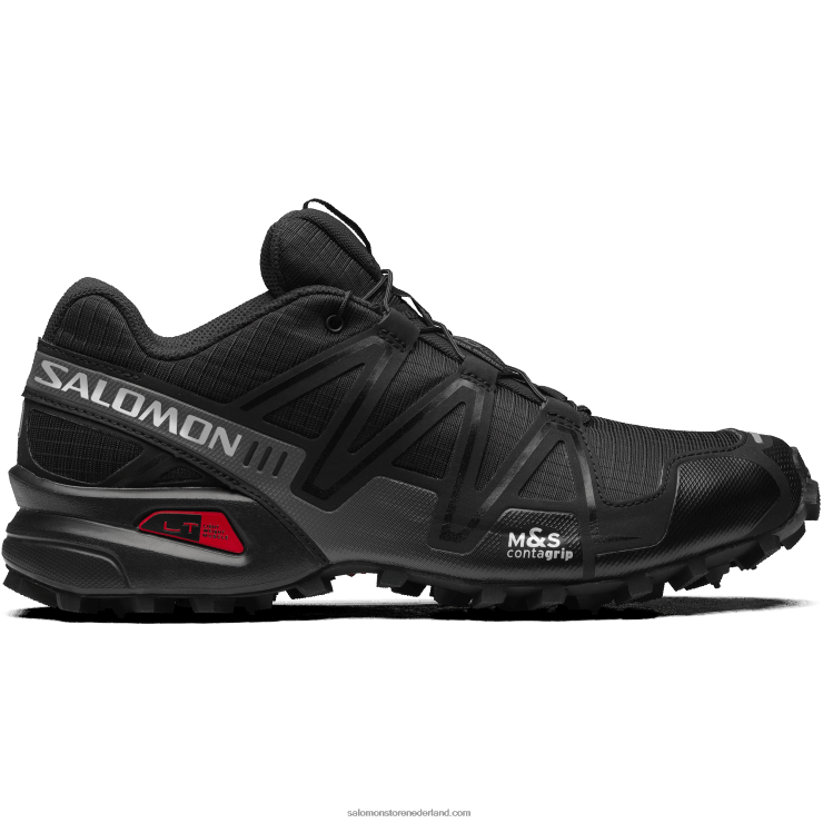sportschoenen voor heren - speedcross 3 Salomon 22DD8179 zwart/stille schaduw