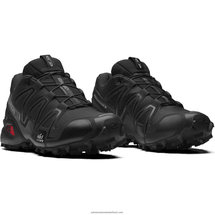 sportschoenen voor heren - speedcross 3 Salomon 22DD8179 zwart/stille schaduw