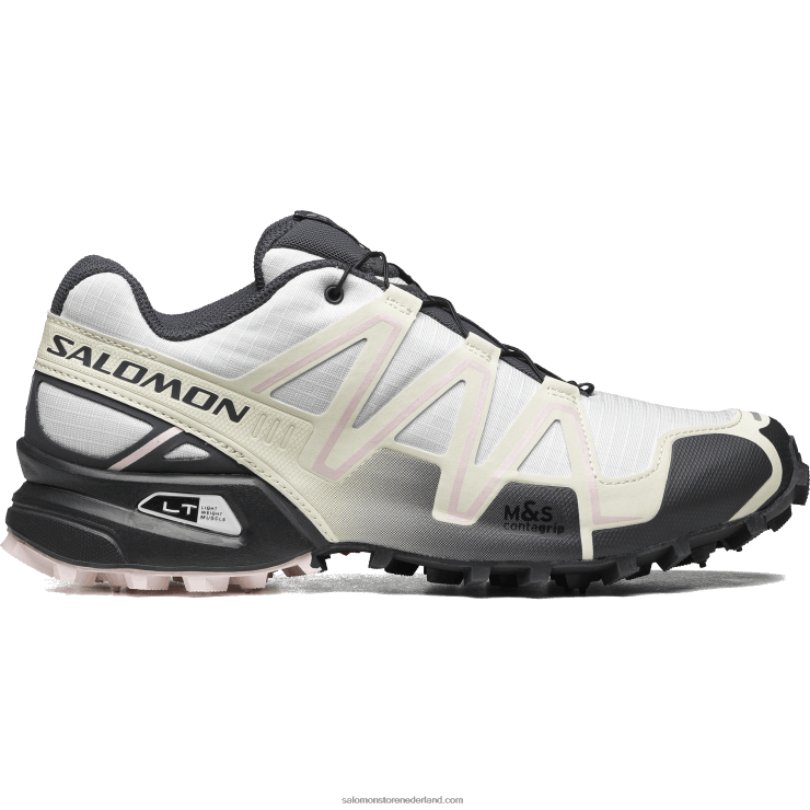 sportschoenen voor heren - speedcross 3 Salomon 22DD8181 wit/ebbenhout/wiegroze