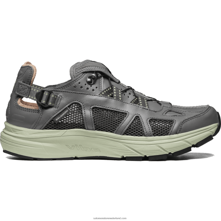 sportschoenen voor heren - techsonic leer Salomon 22DD8176 tin/woestijnsalie/beluga
