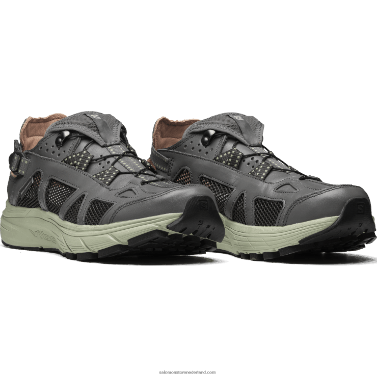 sportschoenen voor heren - techsonic leer Salomon 22DD8176 tin/woestijnsalie/beluga