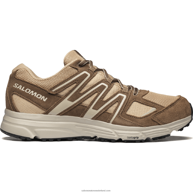 sportschoenen voor heren - x-mission 4 suède Salomon 22DD8163 fenegriek/eikel/regenachtige dag