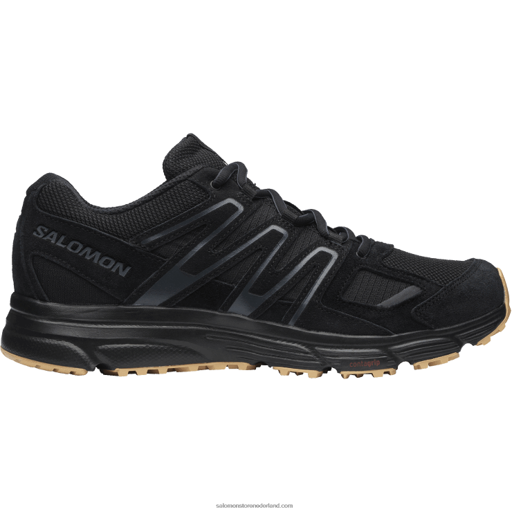 sportschoenen voor heren - x-mission 4 suède Salomon 22DD8165 zwart/ebbenhout/gum3