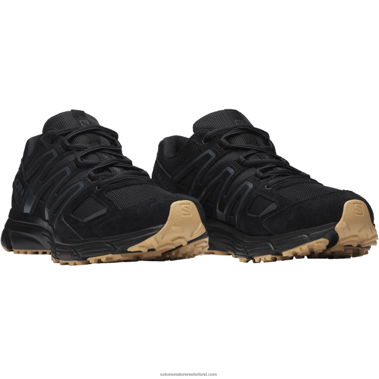 sportschoenen voor heren - x-mission 4 suède Salomon 22DD8165 zwart/ebbenhout/gum3