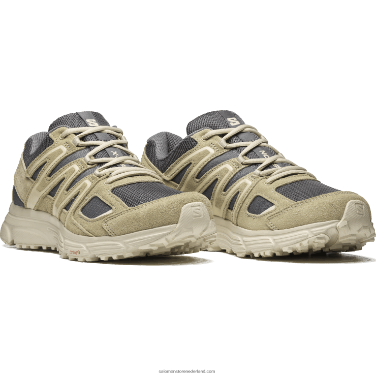 sportschoenen voor heren - x-mission 4 suède Salomon 22DD8167 tin/mosgrijs/mot