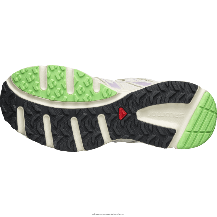 sportschoenen voor heren - x-mission 4 suède Salomon 22DD8169 vanille-ijs/orchideebloem/vlammende sinaasappel