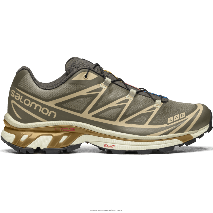 sportschoenen voor heren - xt-6 Salomon 22DD871 beluga/tin/dof goud