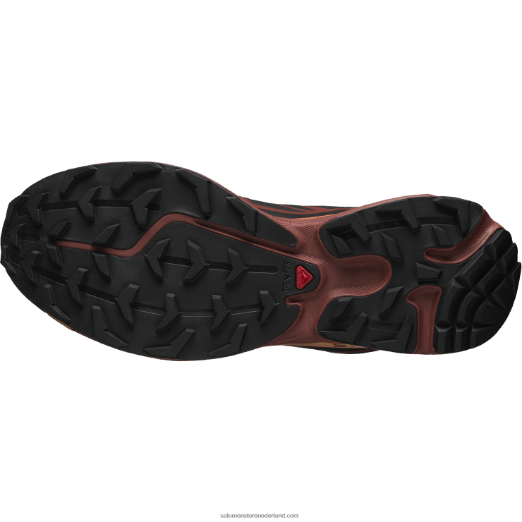 sportschoenen voor heren - xt-6 Salomon 22DD886 zwart/chocolade pruim/levendig oranje
