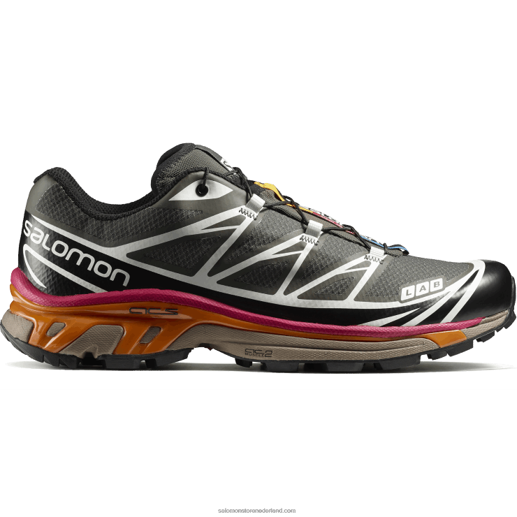 sportschoenen voor heren - xt-6 recut Salomon 22DD866 beluga/zwart/roodbruin oranje