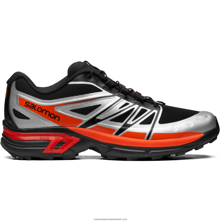 sportschoenen voor heren - xt-wings 2 Salomon 22DD8185 zwart/zilver/levendig oranje