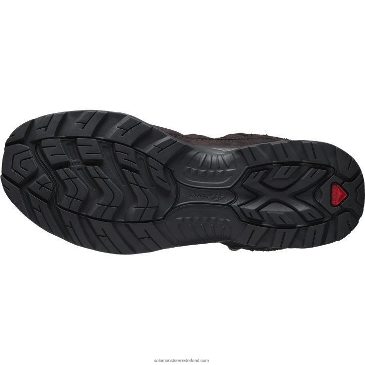 sportschoenen voor heren - zoektocht 3 4d gore-tex Salomon 22DD8213 chocolade pruim/zwart