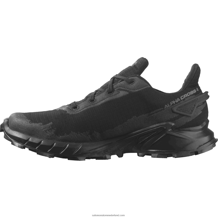 trailrunningschoenen voor heren - alphacross 4 gore-tex Salomon 22DD81475 zwart