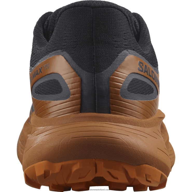 trailrunningschoenen voor heren - glide max tr Salomon 22DD81447 donkere saffier/suiker amandel/oranje peper
