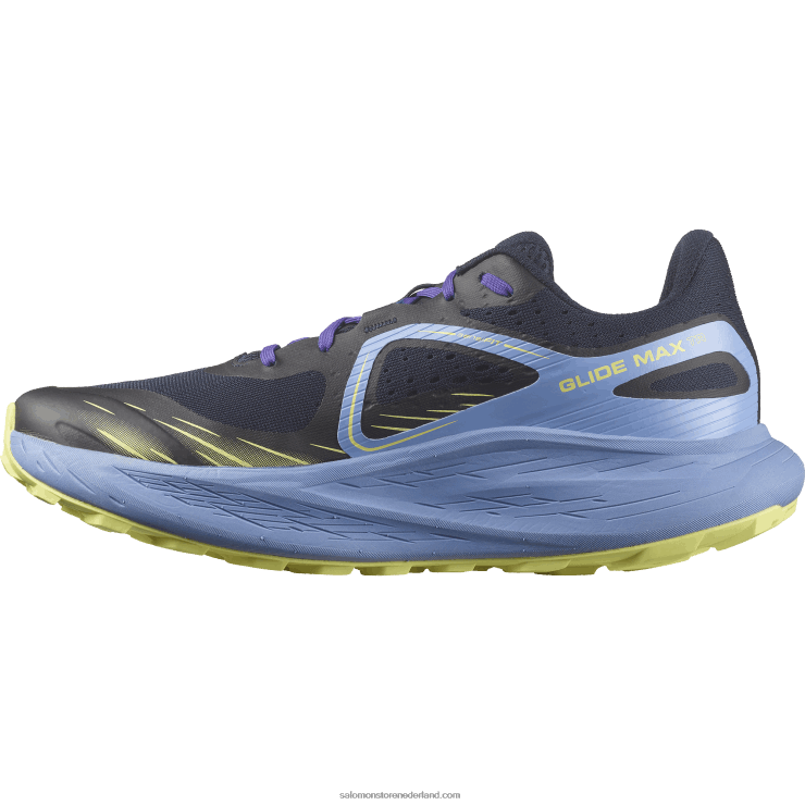 trailrunningschoenen voor heren - glide max tr Salomon 22DD81448 granada sky/donkere saffier/zonnige limoen