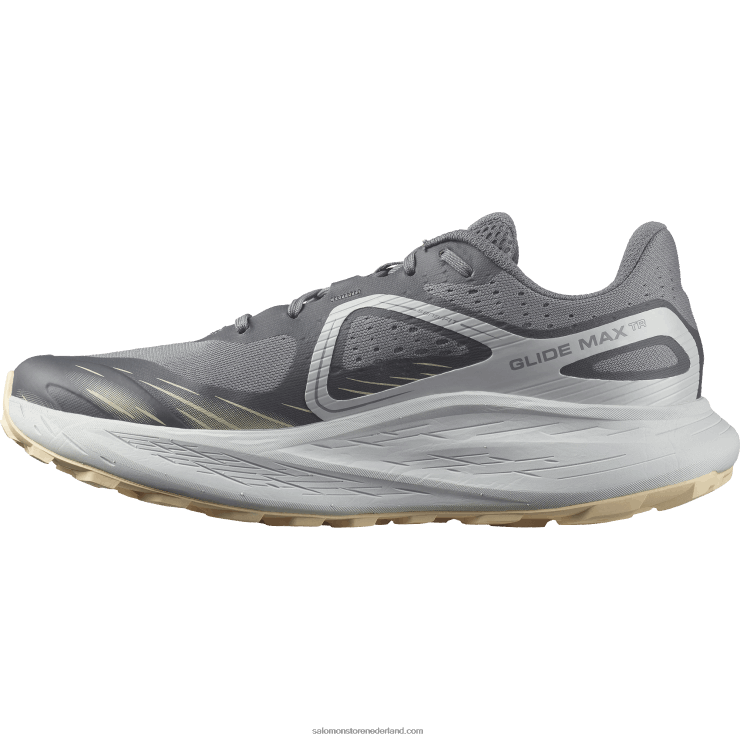 trailrunningschoenen voor heren - glide max tr Salomon 22DD81449 rustige tint/parelblauw/gebleekt zand