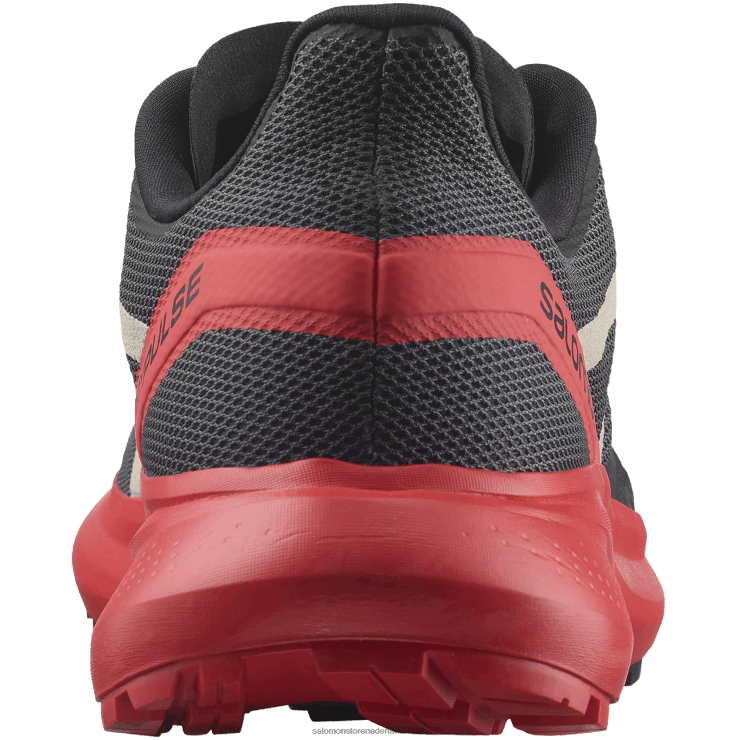 trailrunningschoenen voor heren - hypulse Salomon 22DD81484 magneet/poppy rood/zwart