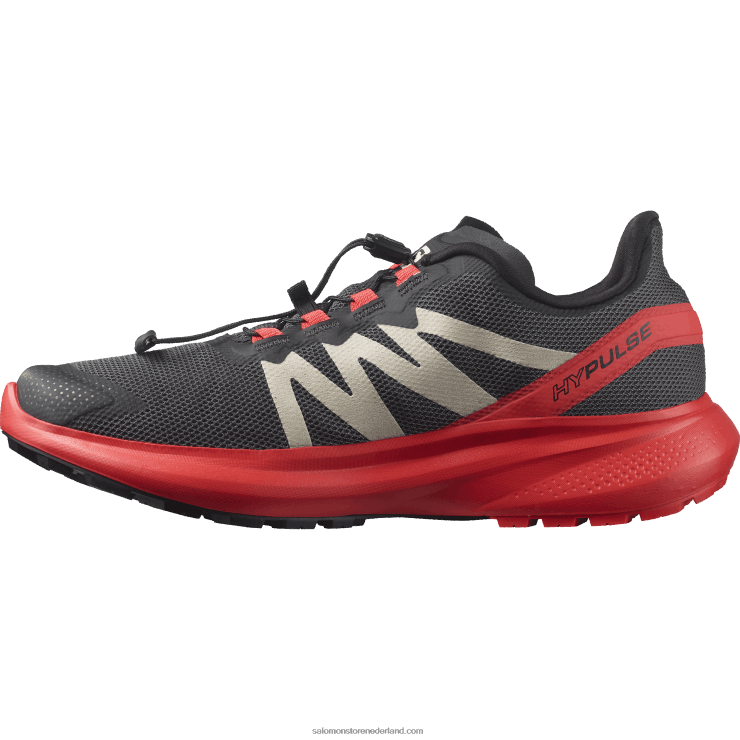 trailrunningschoenen voor heren - hypulse Salomon 22DD81484 magneet/poppy rood/zwart
