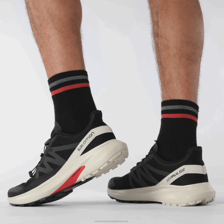 trailrunningschoenen voor heren - hypulse Salomon 22DD81485 zwarte/regenachtige dag