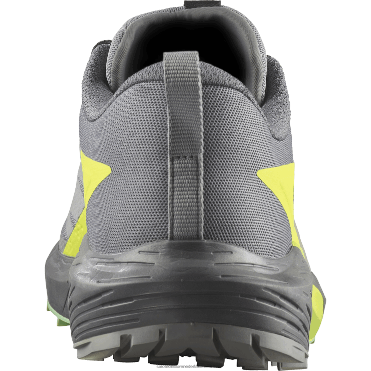 trailrunningschoenen voor heren - sense ride 5 Salomon 22DD81431 legering/stille tint/veiligheidsgeel