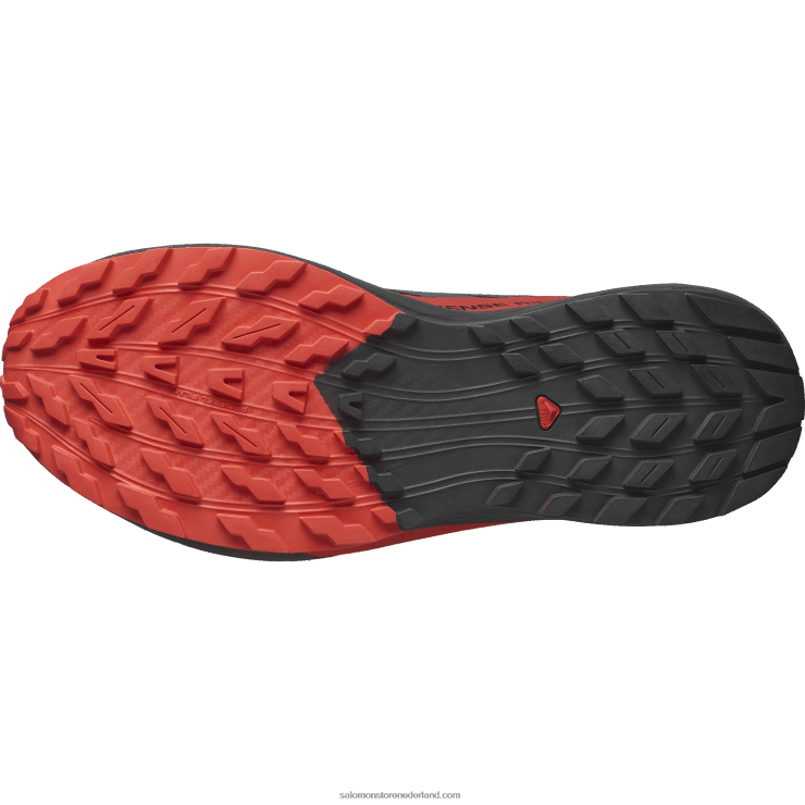 trailrunningschoenen voor heren - sense ride 5 Salomon 22DD81432 zwart/vurig rood
