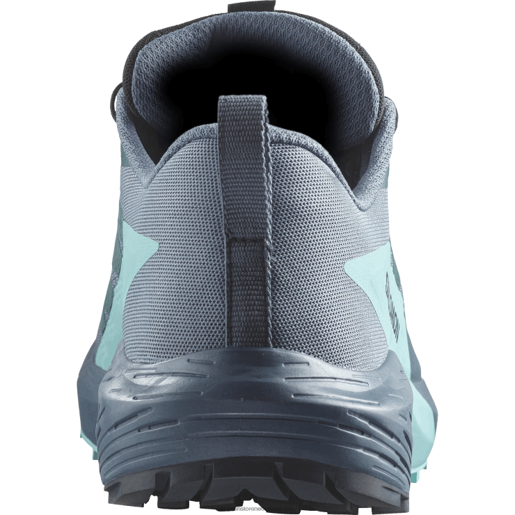 trailrunningschoenen voor heren - sense ride 5 gore-tex Salomon 22DD81445 koolstof/blauwe uitstraling/porseleinblauw