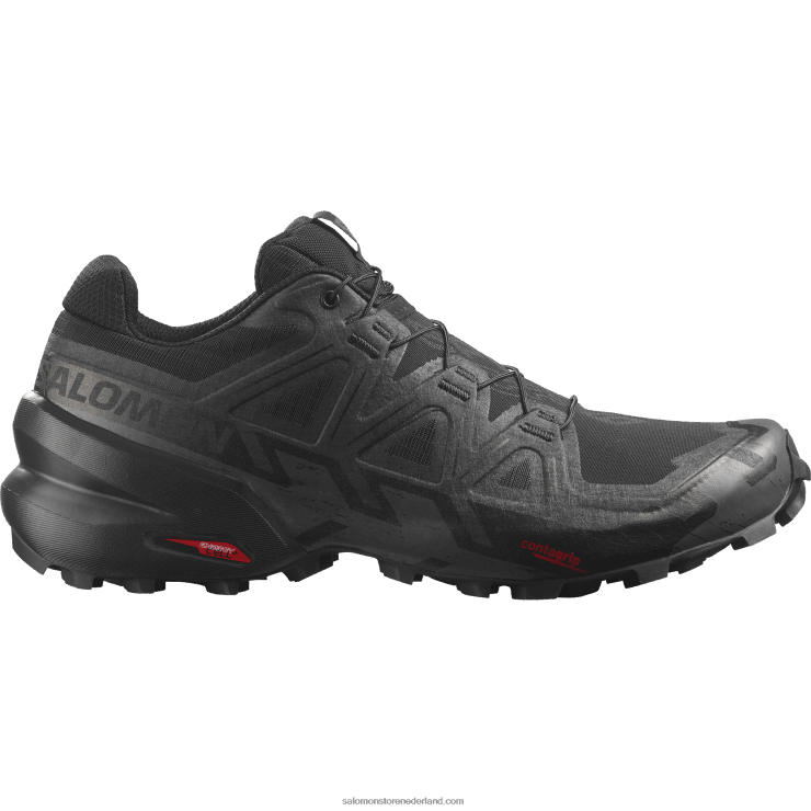 trailrunningschoenen voor heren - speedcross 6 Salomon 22DD81452 zwart/fantoom