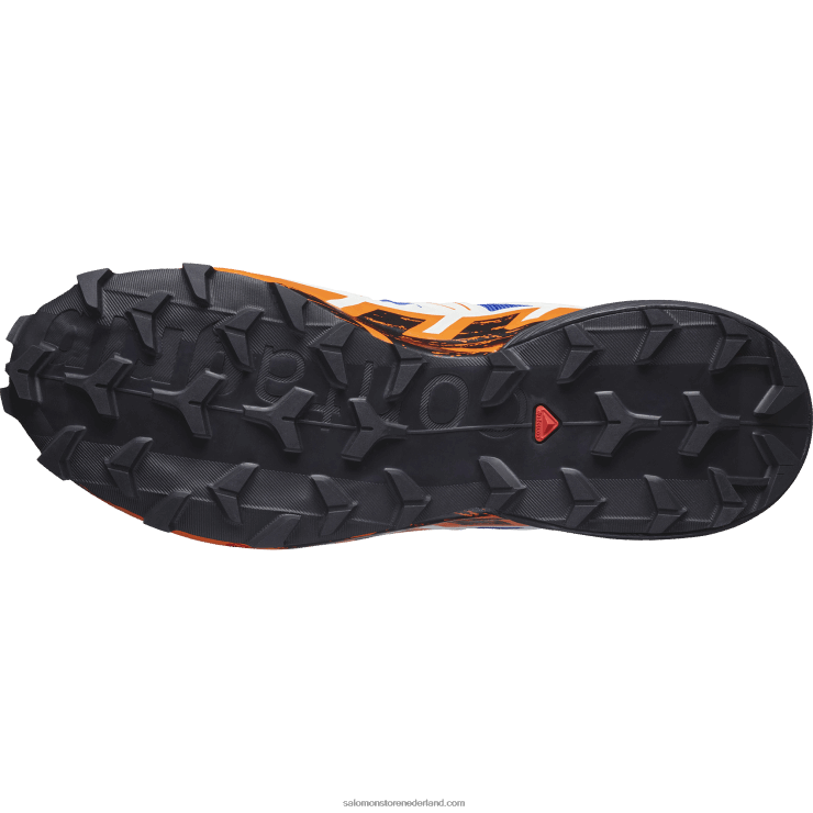 trailrunningschoenen voor heren - speedcross 6 Salomon 22DD81456 lapis blauw/zwart/scharlaken ibis