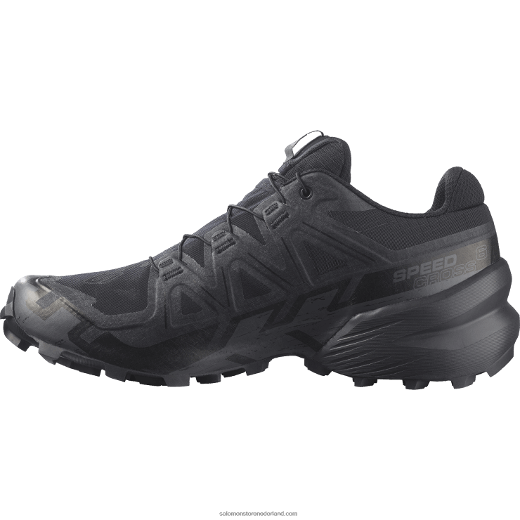trailrunningschoenen voor heren - speedcross 6 gore-tex Salomon 22DD81465 zwart/fantoom