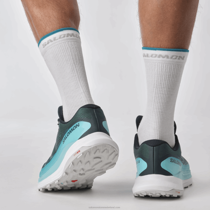 trailrunningschoenen voor heren - ultra glide 2 breed Salomon 22DD81469 atlantisch diep/blauw stralend/vurig rood