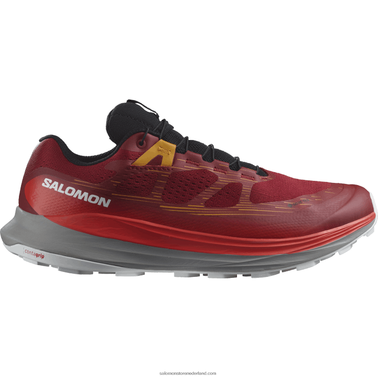 trailrunningschoenen voor heren - ultra glide 2 gore-tex Salomon 22DD81442 fietsen rood/vorstgrijs/turmeric