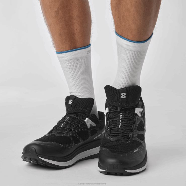 trailrunningschoenen voor heren - ultra glide 2 gore-tex Salomon 22DD81443 zwart/maansteen/wit