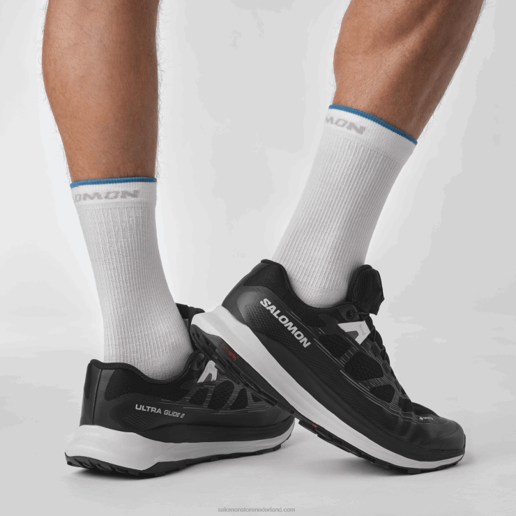 trailrunningschoenen voor heren - ultra glide 2 gore-tex Salomon 22DD81443 zwart/maansteen/wit