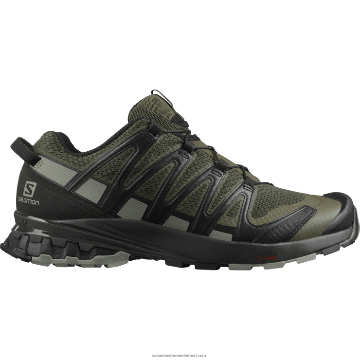trailrunningschoenen voor heren - xa pro 3d v8 Salomon 22DD81478 druivenblad/veen/schaduw