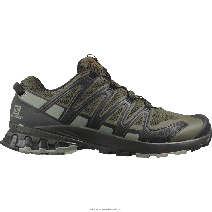 trailrunningschoenen voor heren - xa pro 3d v8 breed Salomon 22DD81473 druivenblad/veen/schaduw