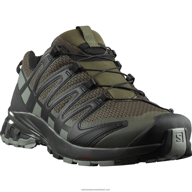 trailrunningschoenen voor heren - xa pro 3d v8 breed Salomon 22DD81473 druivenblad/veen/schaduw