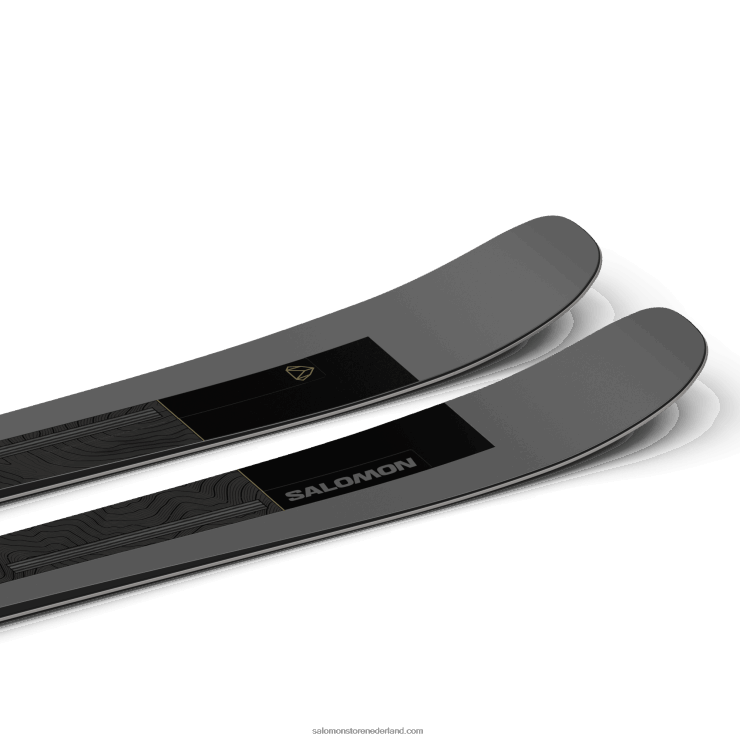 heren all-mountain ski's - stand 96 Salomon 22DD81213 zwart/donkergrijs/licht kakhi metallic