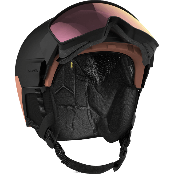 herenhelm - driver pro sigma mips Salomon 22DD81271 zwart/rosé goud