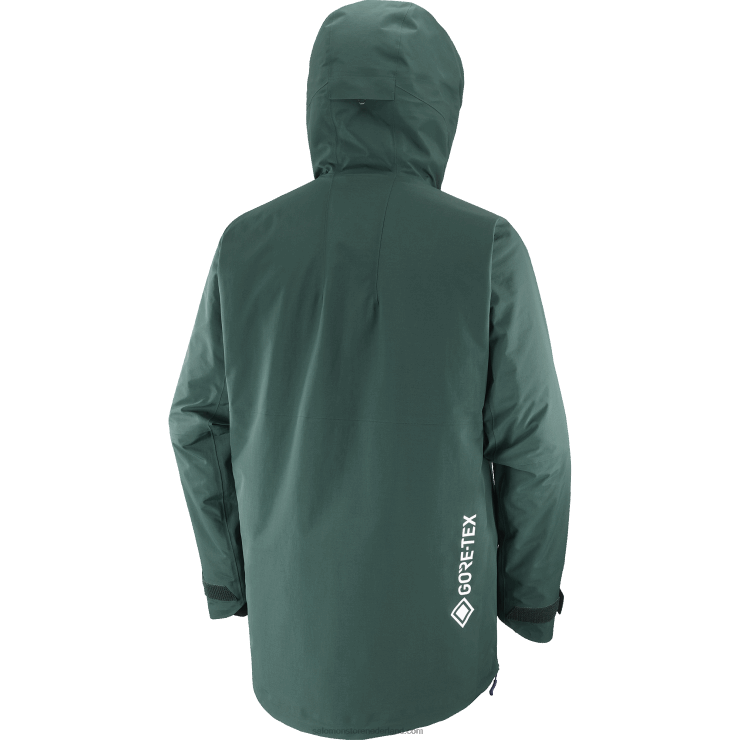 geïsoleerde jas met capuchon voor heren - zwaartekracht gore-tex anorak Salomon 22DD8557 ponderosapijnboom/nachtelijke hemel