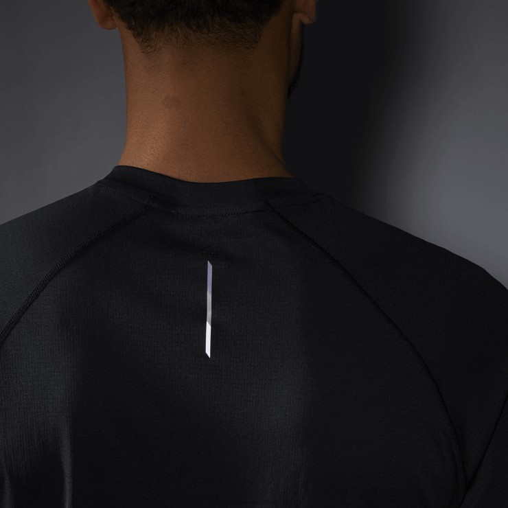 heren T-shirt met lange mouwen - cross run Salomon 22DD8539 diep zwart