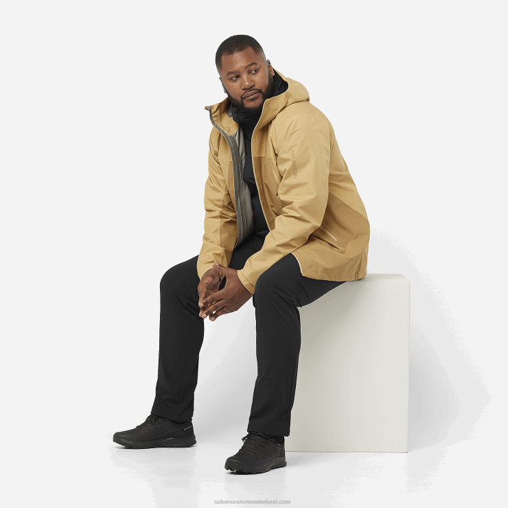 tussenlaagjack voor heren met capuchon - all season hybride Salomon 22DD8559 diep zwart