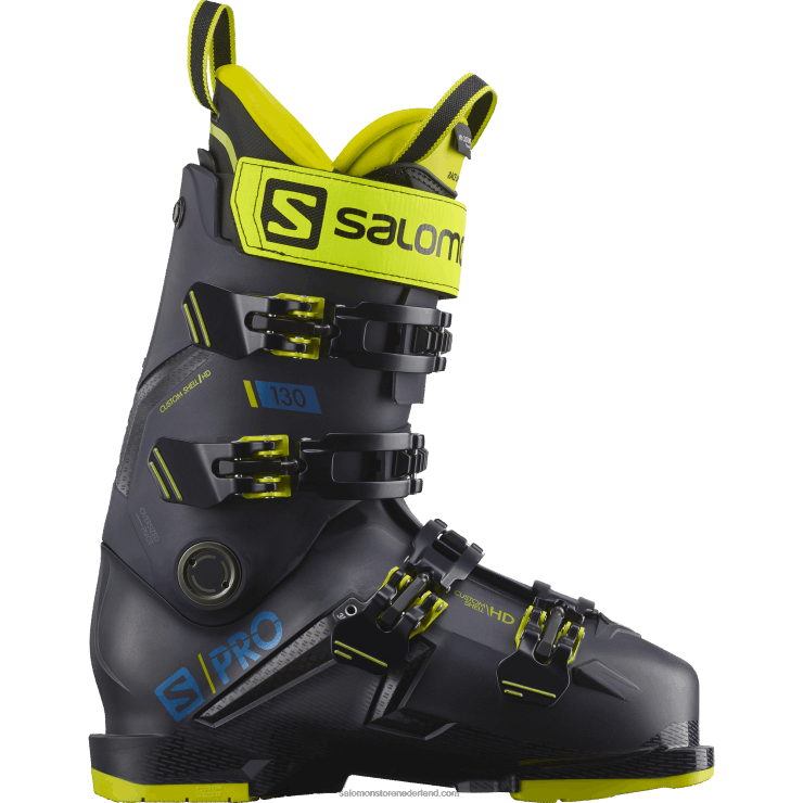skischoenen voor heren - s/pro 130 Salomon 22DD81217 nachthemel/veiligheidsgeel/middeleeuws blauw