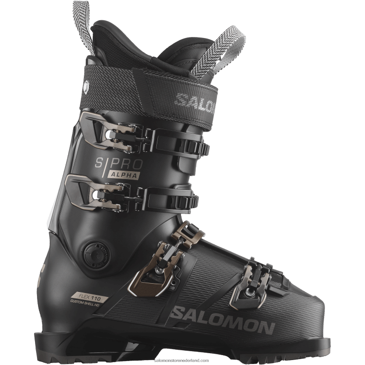 skischoenen voor heren - s/pro alpha 110 Salomon 22DD81237 zwart/titanium metaal