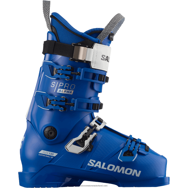 skischoenen voor heren - s/pro alpha 130 el Salomon 22DD81215 ras blauw/wit