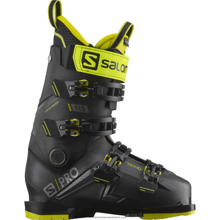 skischoenen voor heren - s/pro mv 110 Salomon 22DD81231 zwart/zuurgroen/donkerzilver metallics05