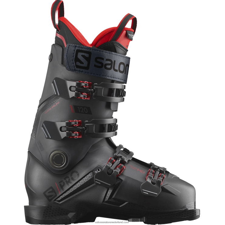 skischoenen voor heren - s/pro mv 120 Salomon 22DD81222 belluga/rood/zwart