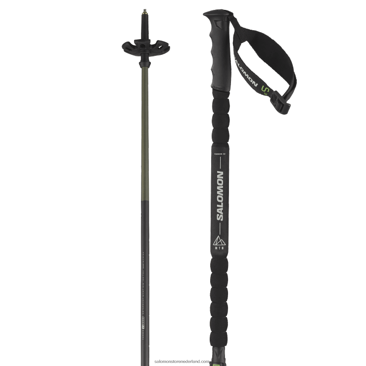 alpine stokken heren - mtn carbon s3 Salomon 22DD81245 zwart geel