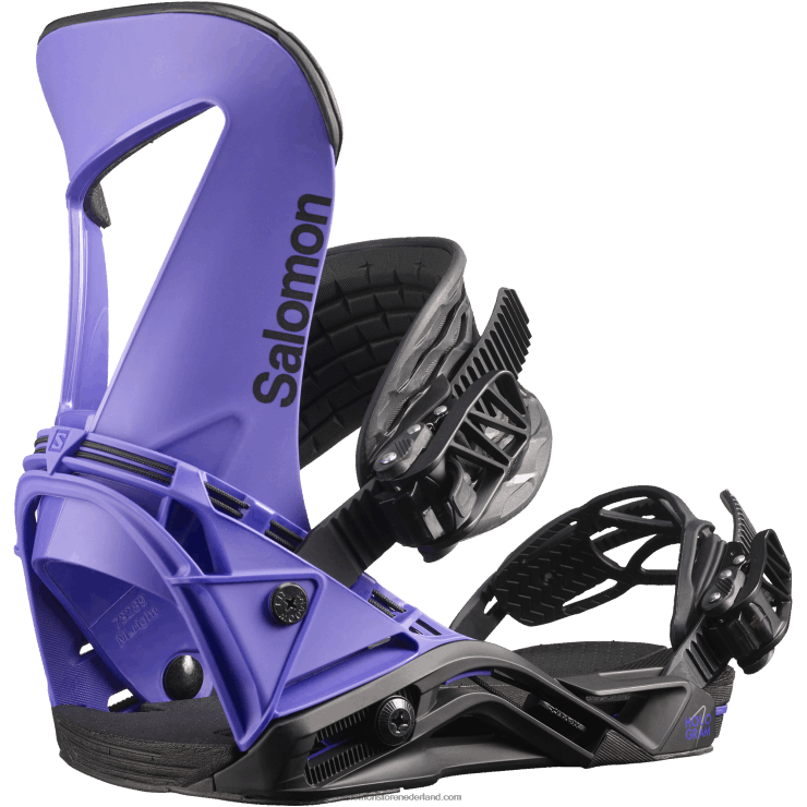heren snowboardbindingen - hologram Salomon 22DD8617 paars/zwart