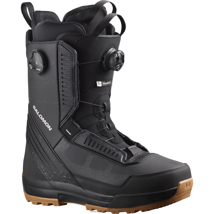 heren snowboardschoenen - malamute dual boa Salomon 22DD8582 zwart