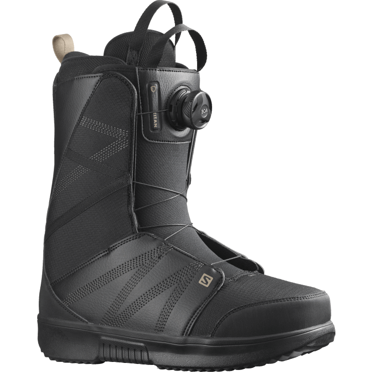 snowboardschoenen heren - titan boa Salomon 22DD8598 zwarte/geroosterde cashewnoten