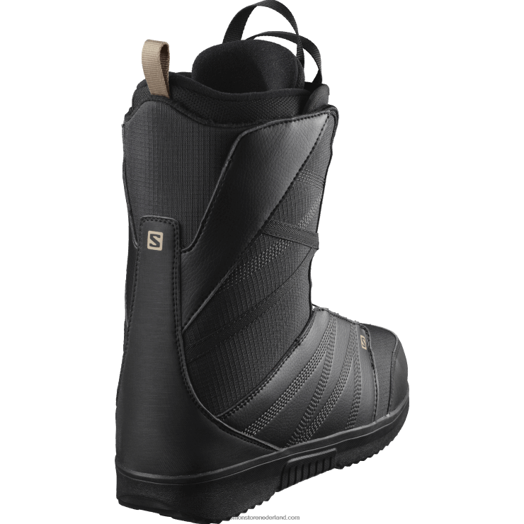 snowboardschoenen heren - titan boa Salomon 22DD8598 zwarte/geroosterde cashewnoten